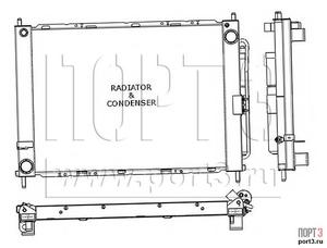 module radiateur / condenseur clio 3 / modus