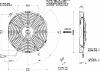 Ventilateur Spal D 310 ext 12v souflant VA09-AP8/C-27S